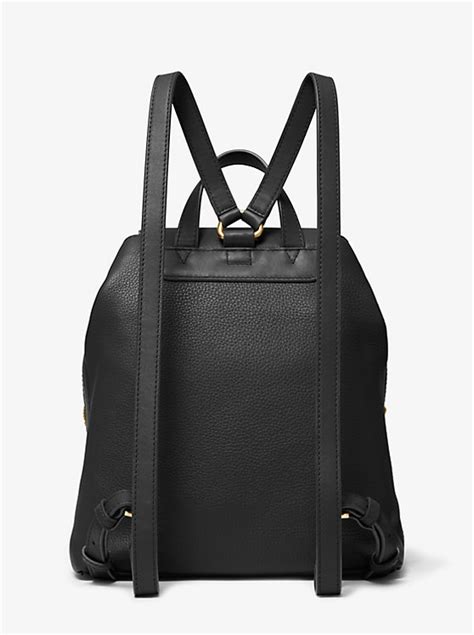 raven leather backpack michael kors|Raven Medium Pebbled Leather Backpack .